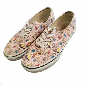 VANS Peanuts pink sneakers pink women's sz 5